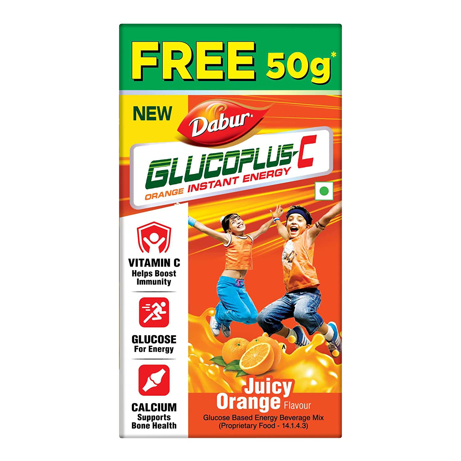 Dabur Gluco Plus C Orange,200g 